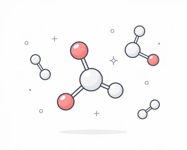 Illustration representing Molecules in atomic design